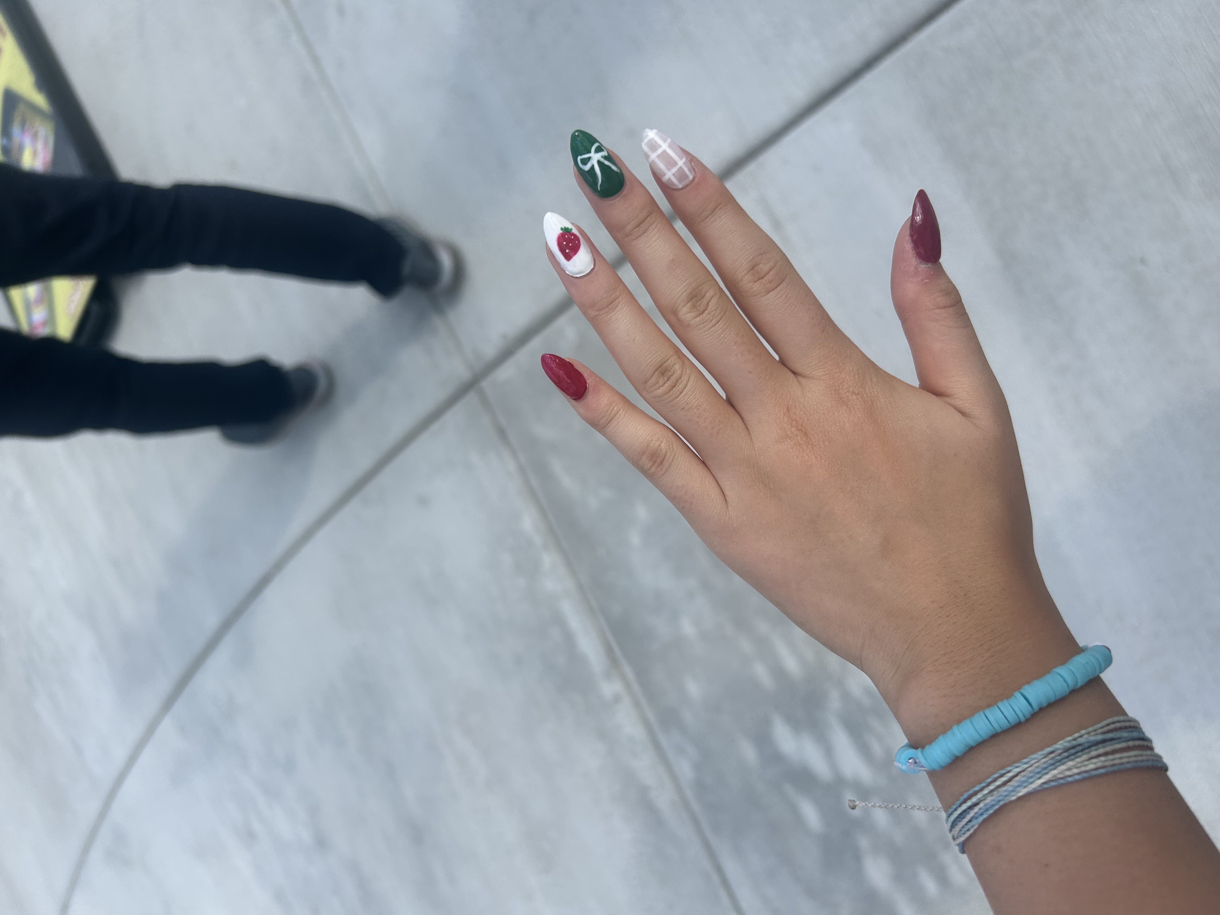 picture of my strawberry nails